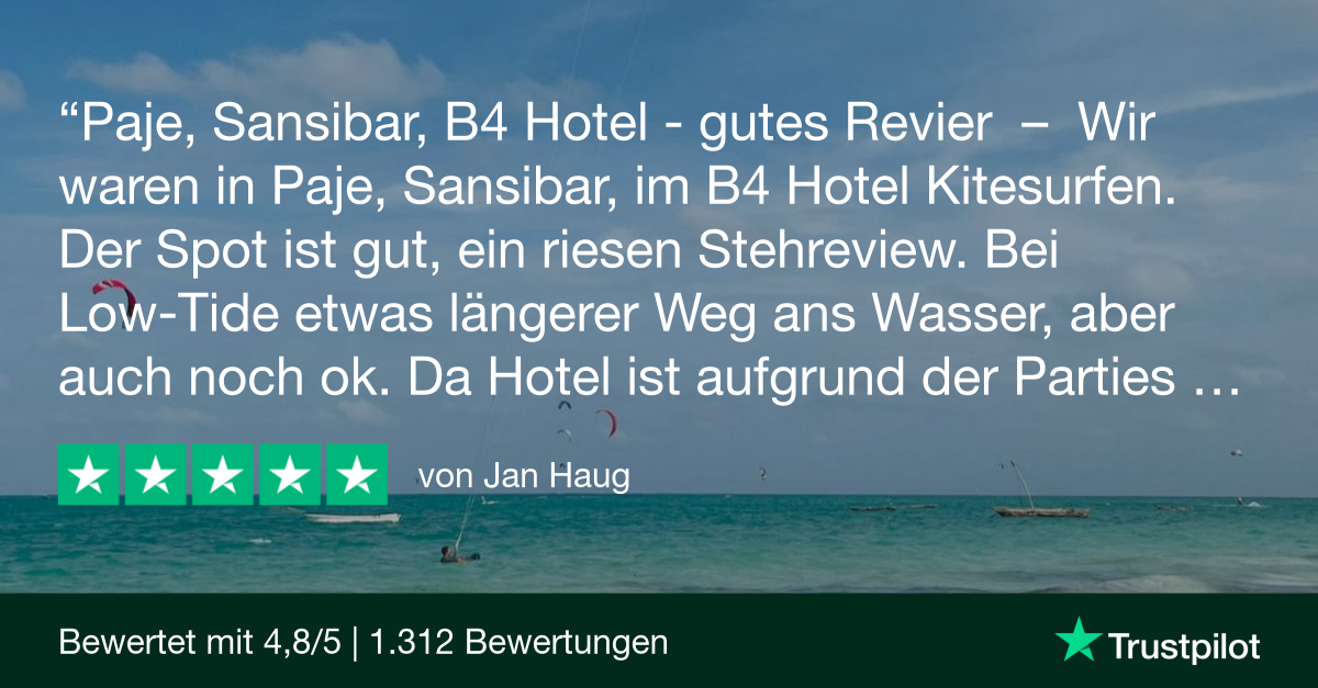 Sansibar: Trustpilot Review - Jan