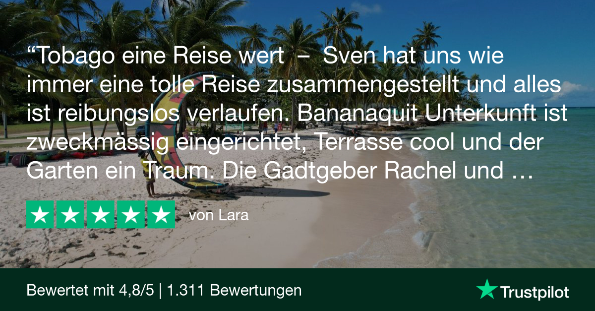 Tobago: Trustpilot Review - Lara