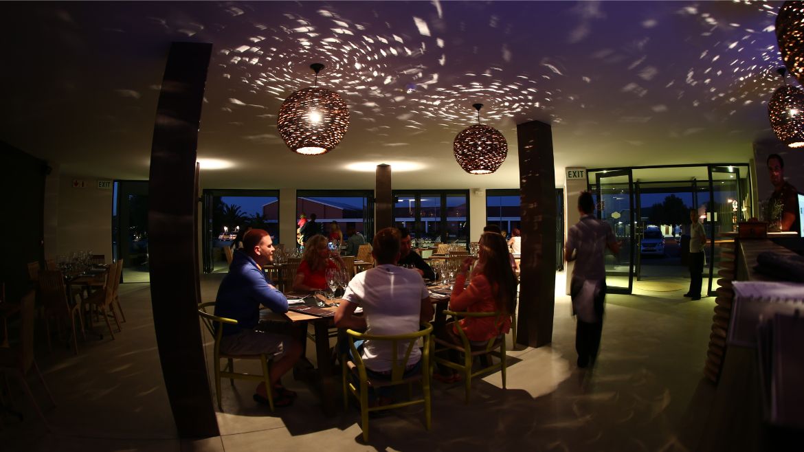Langebaan: Das Restaurant am Abend