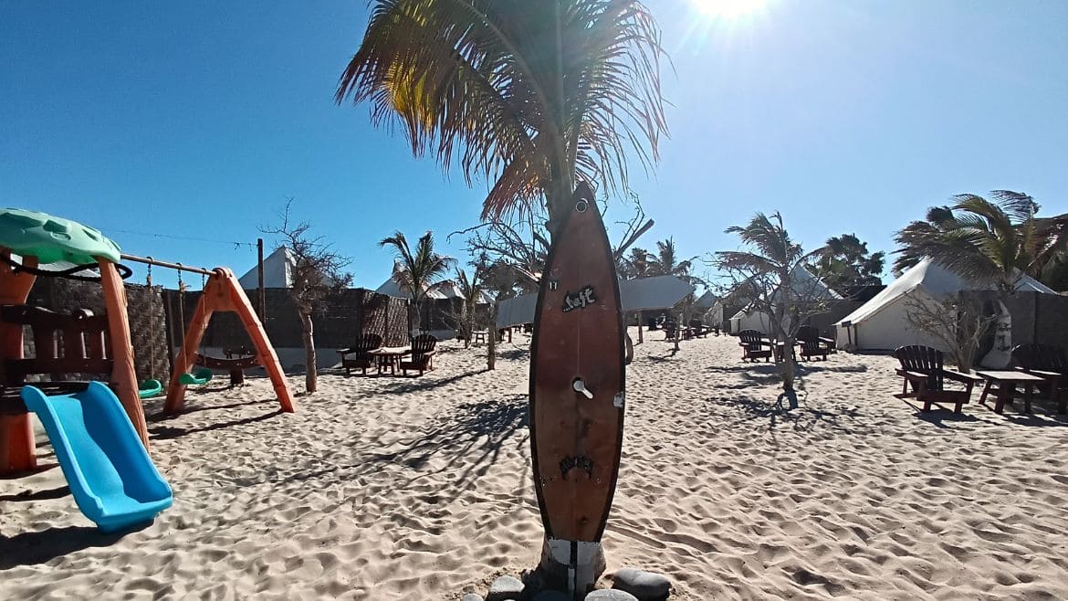 La Ventana: Anlage des Surf Camps La Ventana: Anlage des Surf Camps