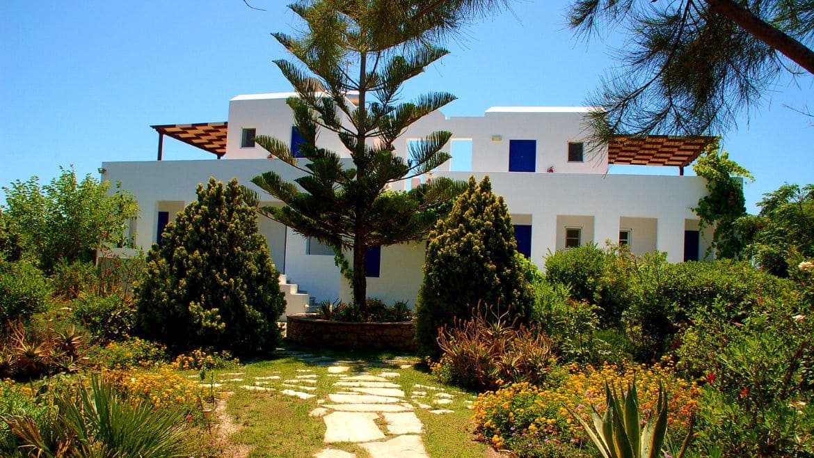 Naxos: Ansicht der Surfer Appartements