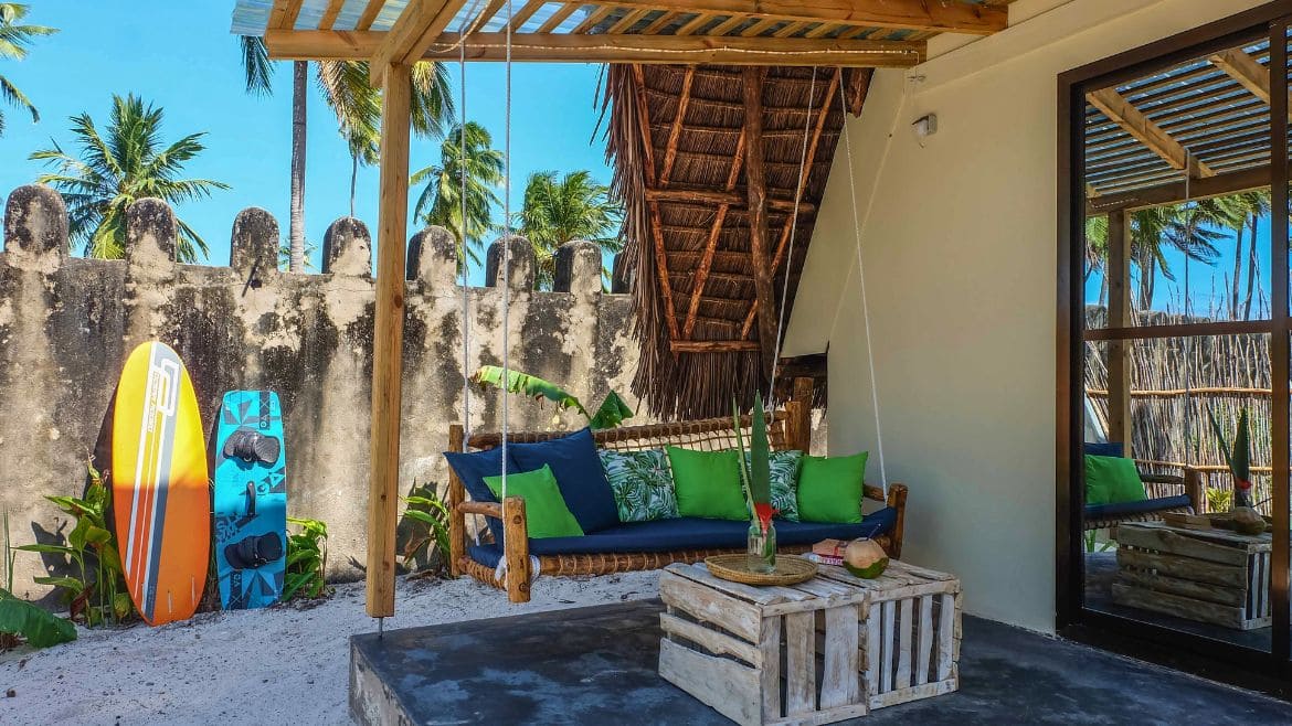 Sansibar: Private Außenterrasse lädt zum Relaxen ein Sansibar: Private Außenterrasse lädt zum Relaxen ein