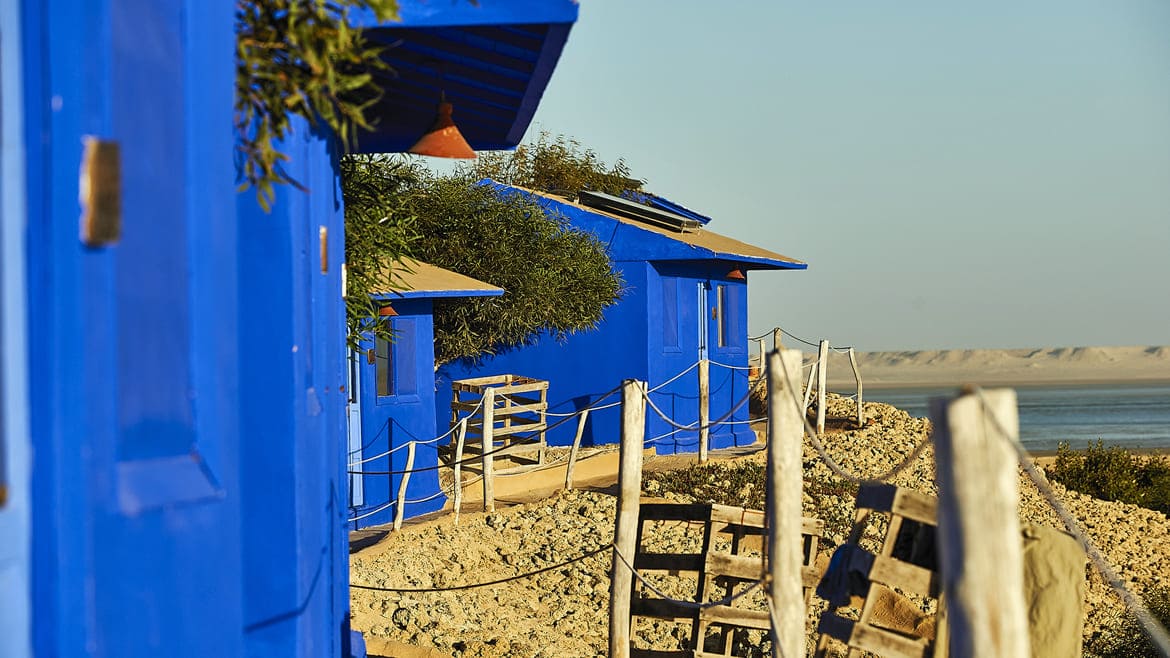 Dakhla: Außenbereich des Surfhotels