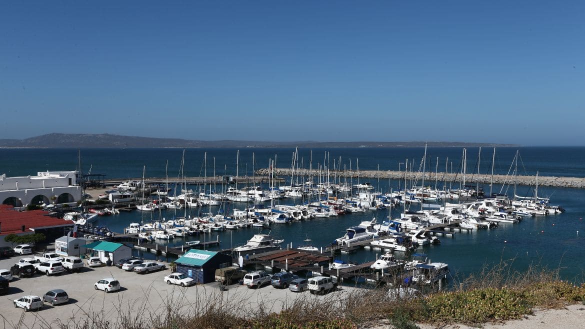 Langebaan: Blick auf den Hafen von Langebaan