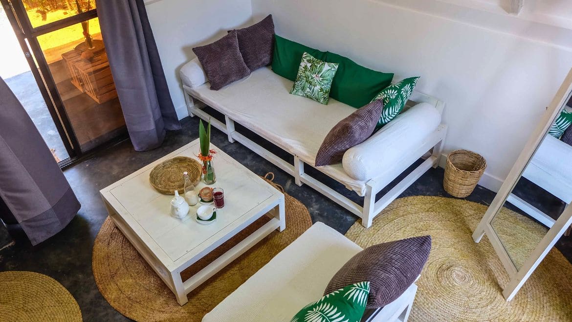 Blick Wohnbereich Cottage