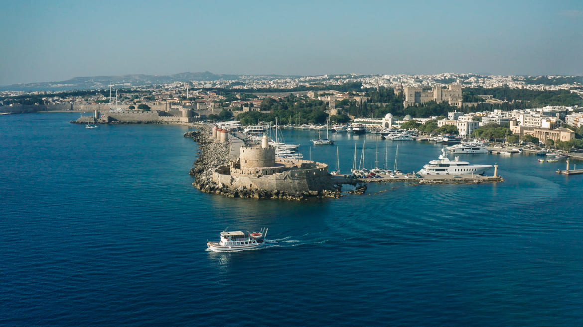 Rhodos: Blick auf Rhodos-Stadt