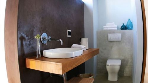 Langebaan: Badezimmer der Basiczimmer Langebaan: Badezimmer der Basiczimmer