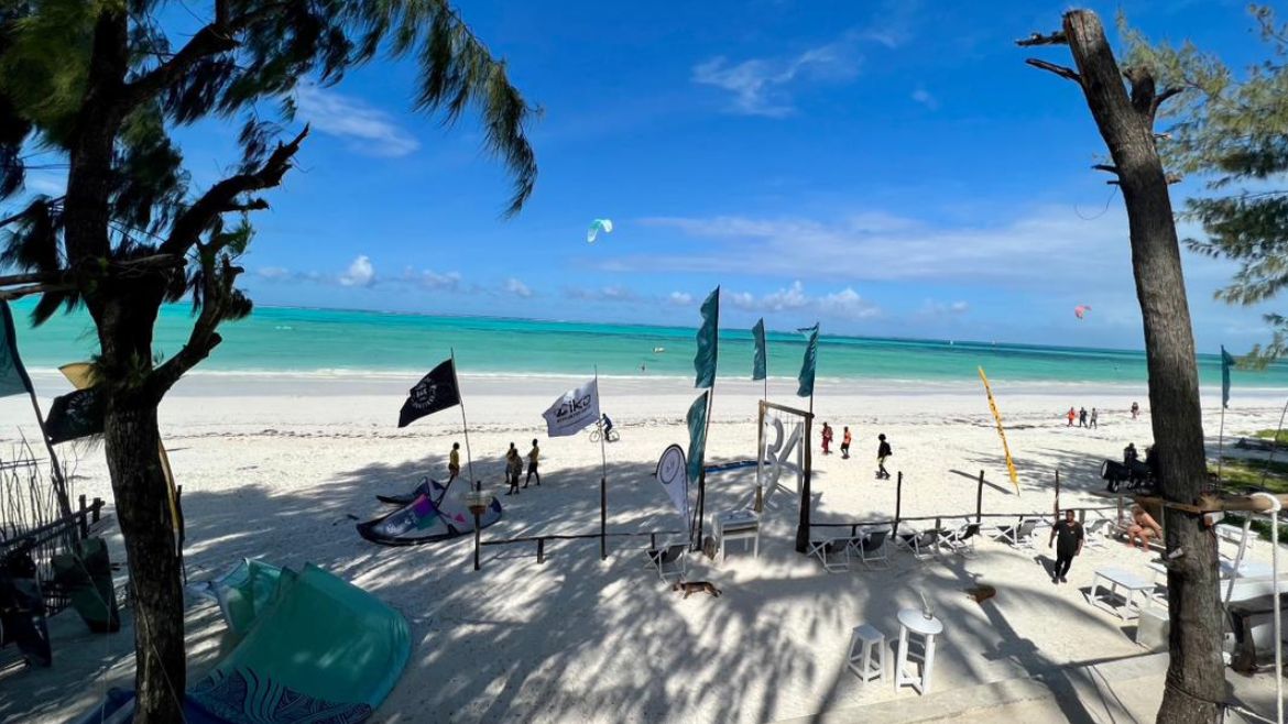 Toller Blick von der Dachterrasse der Station