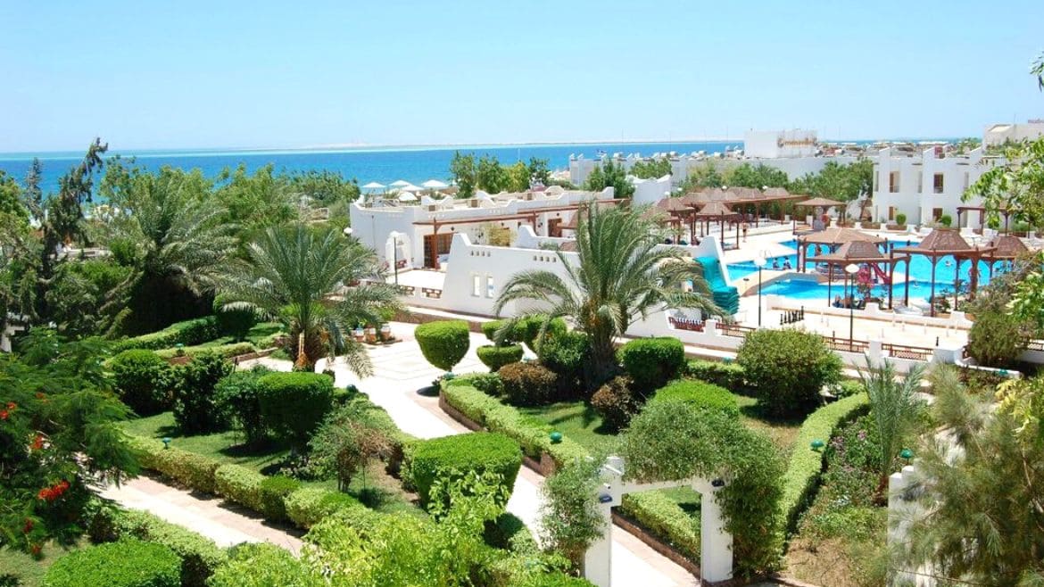 Soma Bay: Blick auf die tolle Außenanlage 