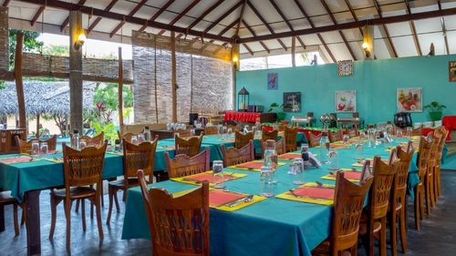 Kalpitiya: Restaurant der Surf Cabanas