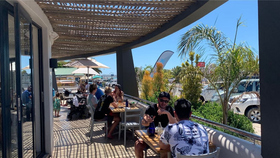 Langebaan: Außenbereich des Restaurants Langebaan: Außenbereich des Restaurants