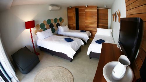 Langebaan: Die Standardzimmer bietetn Platz für bis zu drei Personen Langebaan: Die Standardzimmer bietetn Platz für bis zu drei Personen