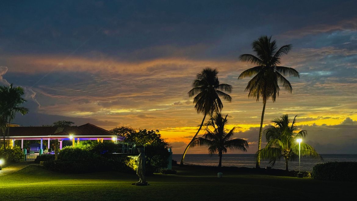 Tobago: Am Abend im Komforthotel Tobago: Am Abend im Komforthotel