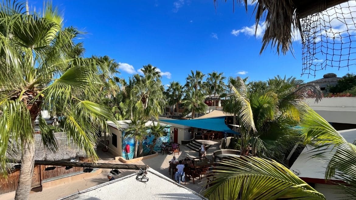 Der zentrale Treffpunkt des Surfhotels