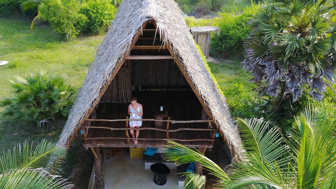Kappalady: Die Cabanas bieten Platz für bis zu zwei Erwachsene und ein kleines Kind