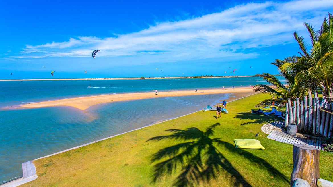 Ilha do Guajiru: Die Lagune eignet sich für alle Könnenstufen