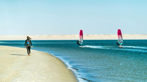 Dakhla: Die Lagune bietet ausreichend Platz Dakhla: Die Lagune bietet ausreichend Platz