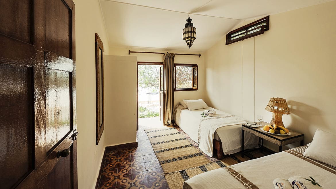 Dakhla: Die Standard Bungalows liegen direkt hinter der Windsurf Station