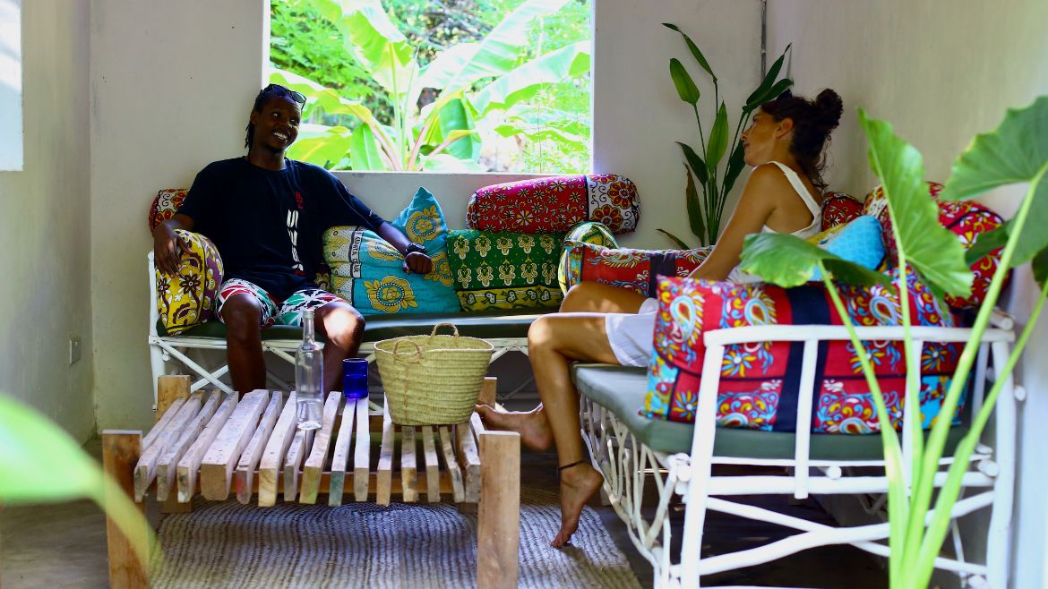 Kilifi: Gemeinschaftsbereich der Surfer Economy Zimmer