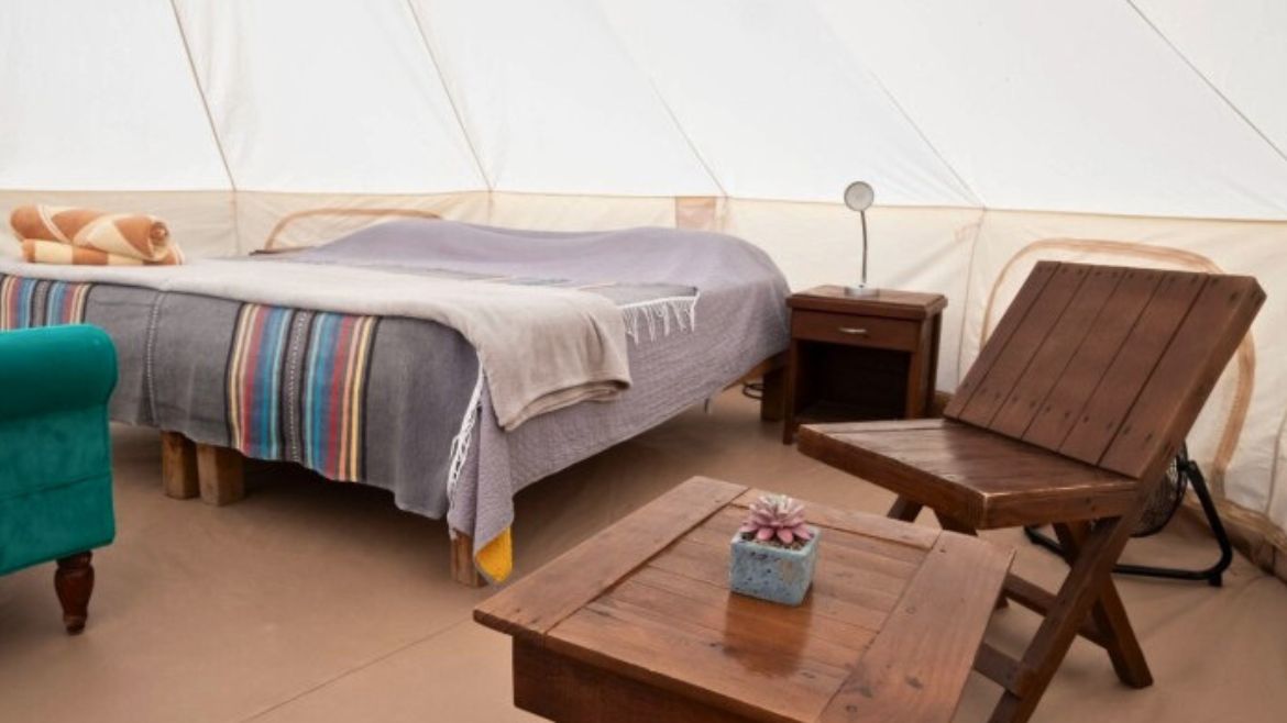 La Ventana: Geräumige Zelte im Surf Camp La Ventana: Geräumige Zelte im Surf Camp