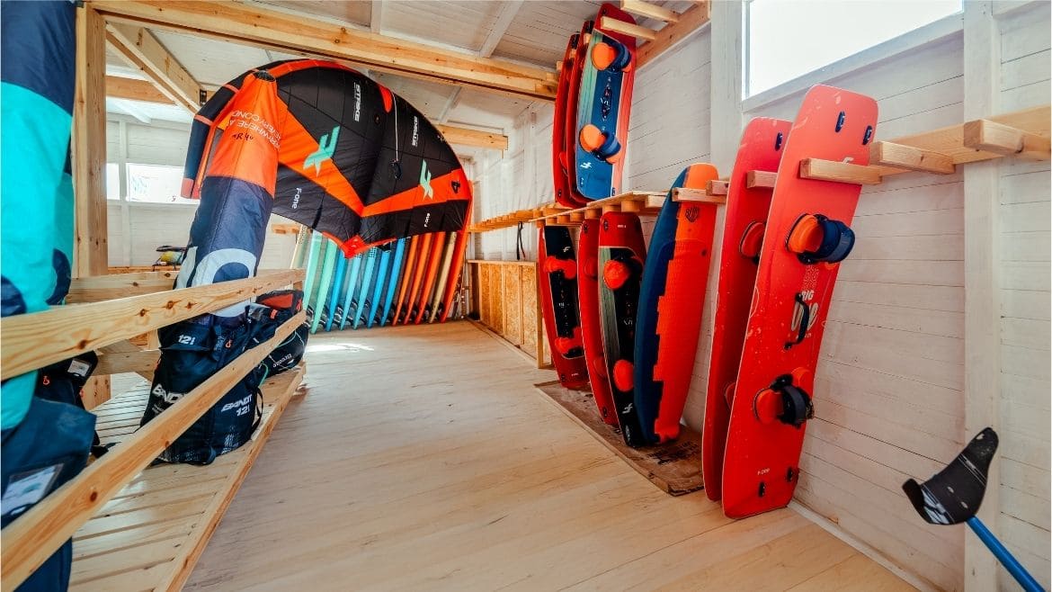 Dakhla: Innenbereich der Kite- und Wingsurf Station Dakhla: Innenbereich der Kite- und Wingsurf Station