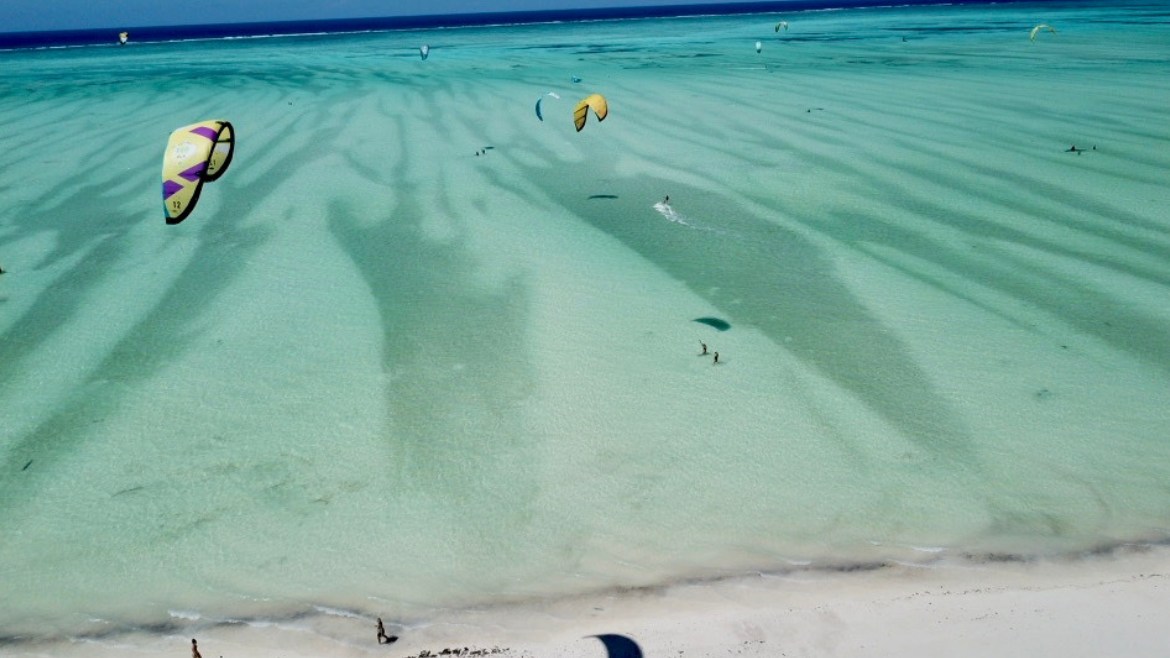 Kitesurfen an der Kite- und Wingsurf Station