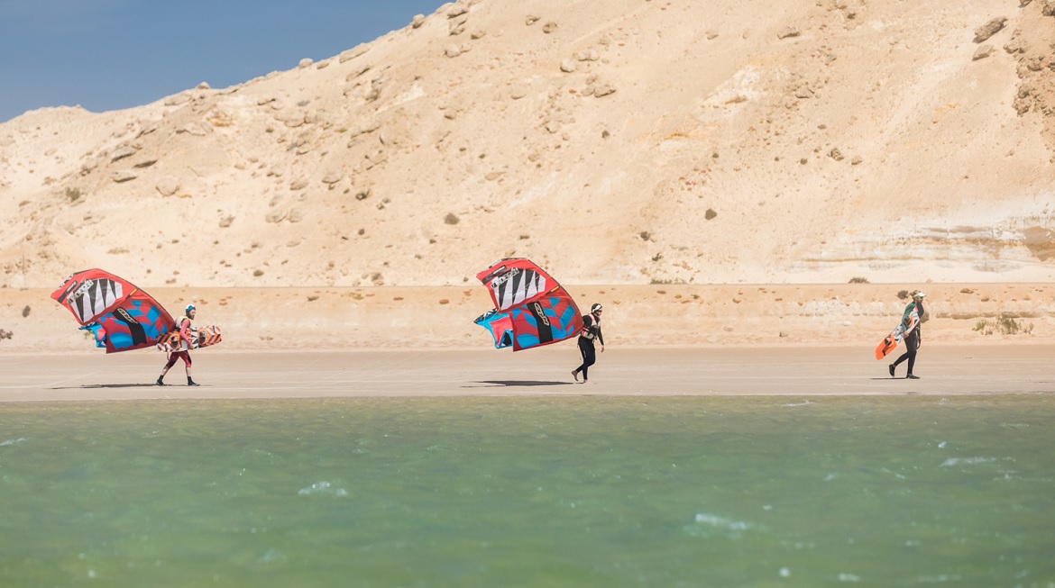 Dakhla: Kitesurfen an der Kite- und Wingsurf Station Dakhla: Kitesurfen an der Kite- und Wingsurf Station