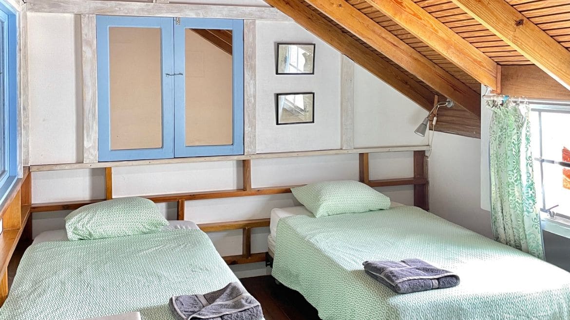 Tobago: Schlafbereich im Obergeschoss der Appartements II