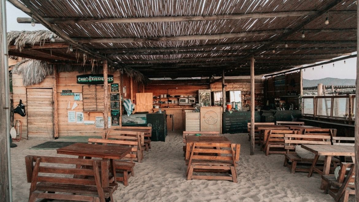 La Ventana: Bar- und Restaurantbereich der Kitesurf Station La Ventana: Bar- und Restaurantbereich der Kitesurf Station