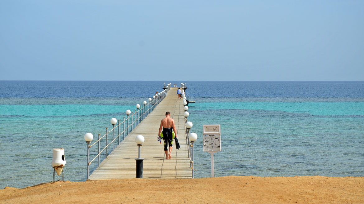 Hamata: Steg am Komforthotel Hamata Hamata: Steg am Komforthotel Hamata