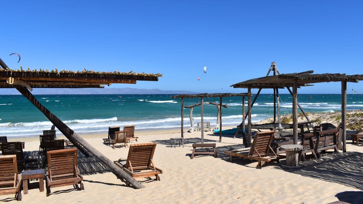 La Ventana: Strandbereich des Surf Camps