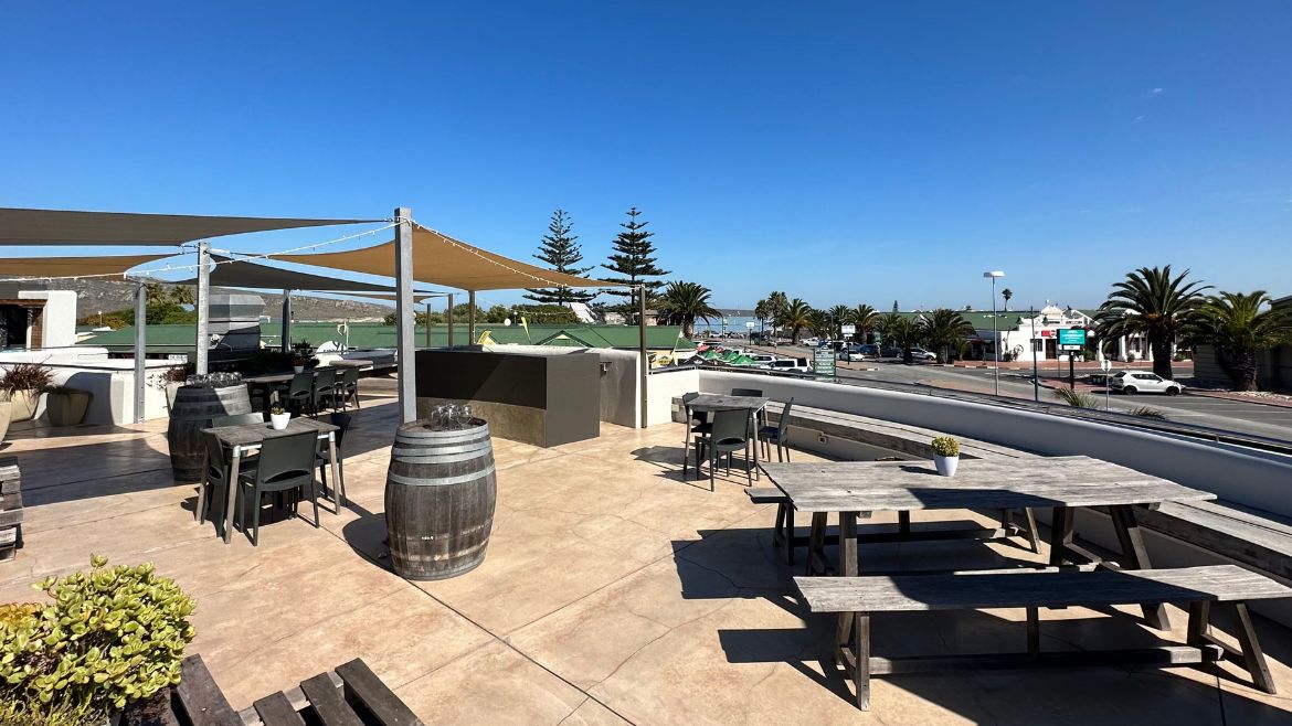 Langebaan: Außenbereich des Restaurants Langebaan: Außenbereich des Restaurants