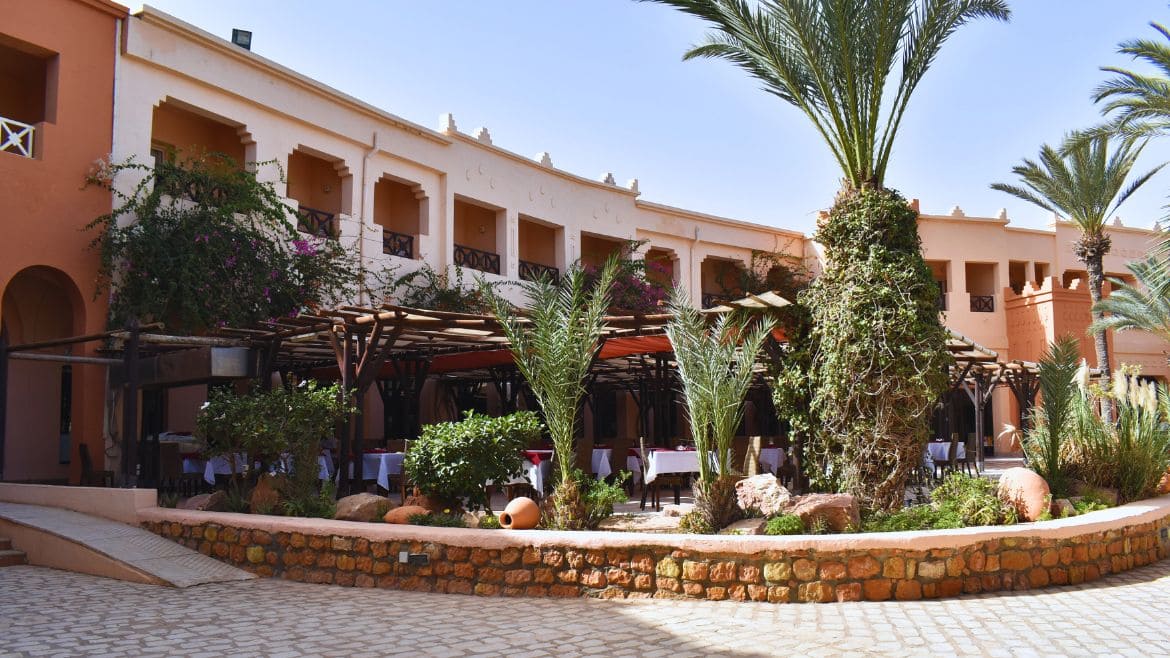 Zarzis: Blick auf die Außenterrasse