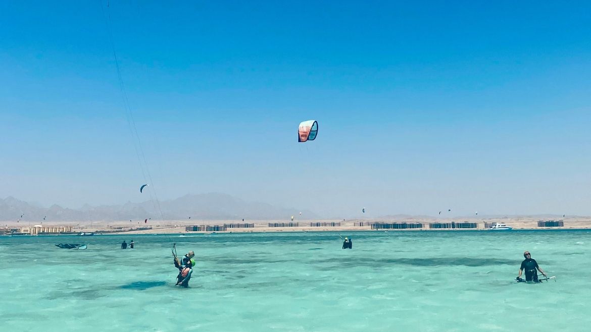 Großer Stehbereich und atemberaubende Wasserfarben