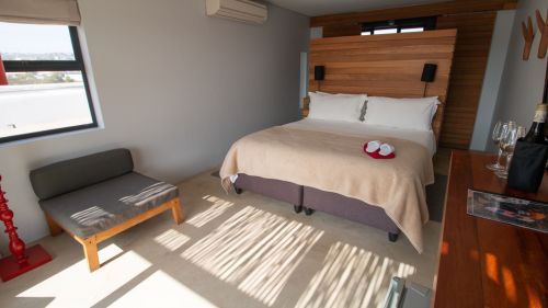 Langebaan: Doppelbett im Deluxezimmer Langebaan: Doppelbett im Deluxezimmer