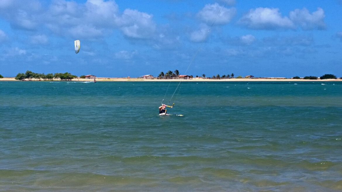 Ilha do Guajiru: Wasserstart üben