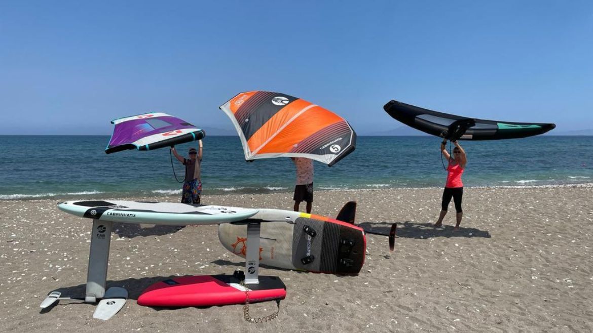 Rhodos Theologos: Zum Wingsurfen/foilen optimale Bedingungen