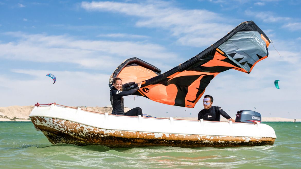 Dakhla: Wingsurfen an der Station Dakhla: Wingsurfen an der Station