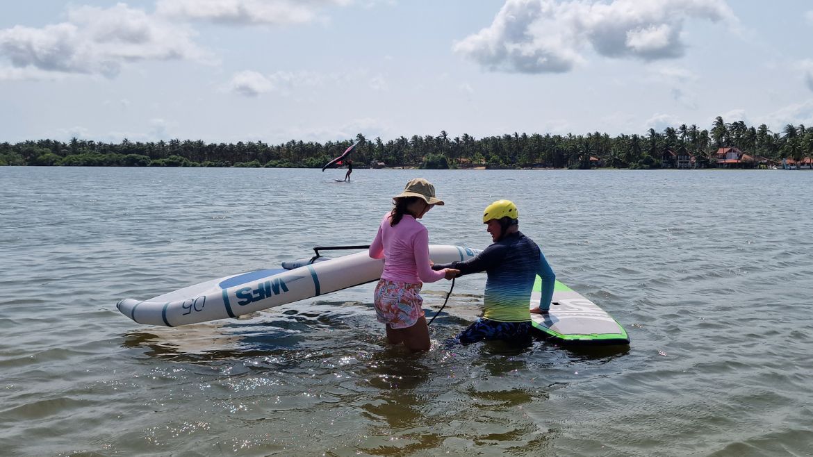 Kappalady: Wingsurfkurse an der Station in Kappalady
