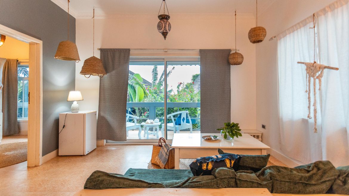 Wohnbereich des Appartements