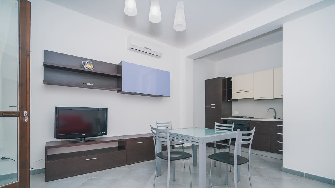 Marsala: Wohnbereich in den Surfer Appartements Marsala: Wohnbereich in den Surfer Appartements