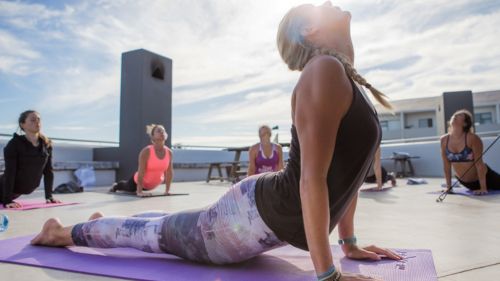 Langebaan: Die Unterkunft bietet Yoga-Kurse an.