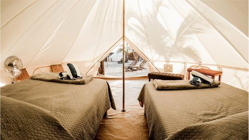 La Ventana: Zelt mit zwei Queen Size Betten La Ventana: Zelt mit zwei Queen Size Betten